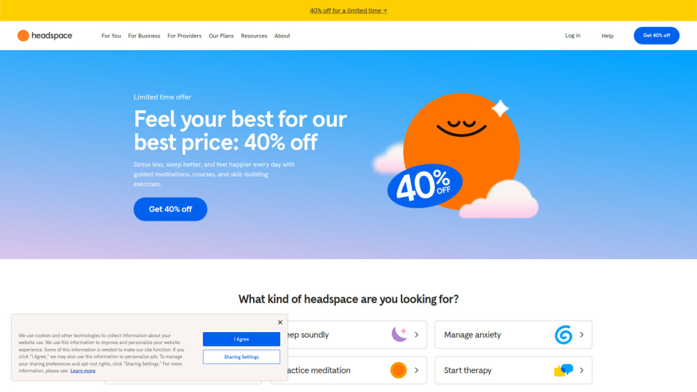 Headspace product preview