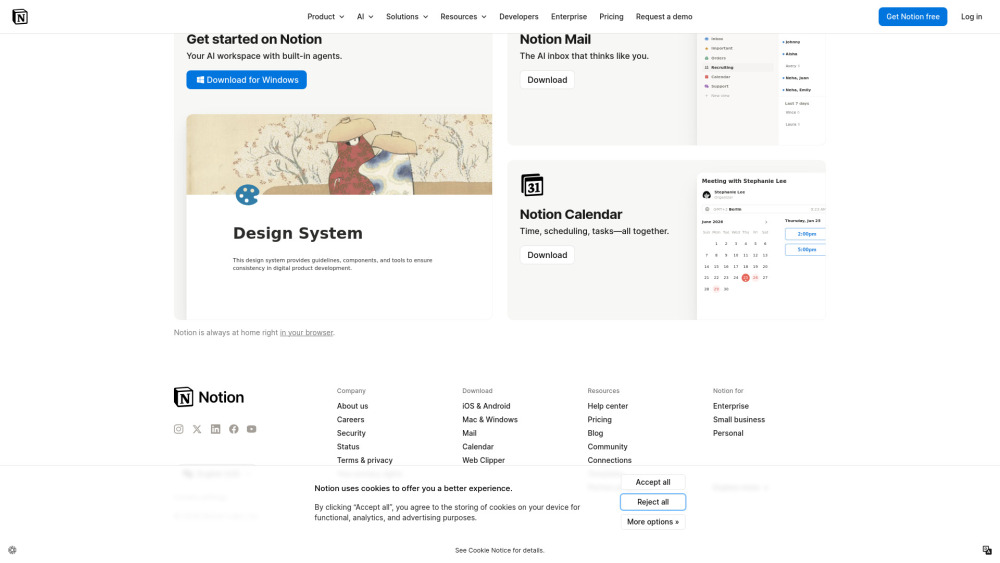 Notion product preview